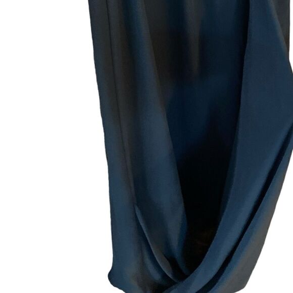Lush Sz XS Black Draping Front Lightweight Relaxed Fit Date Night Dress Tunic - Picture 5 of 6